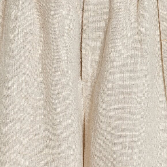Posse Louis Pleated Linen Wide-Leg Trousers (S) - Picture 5 of 9